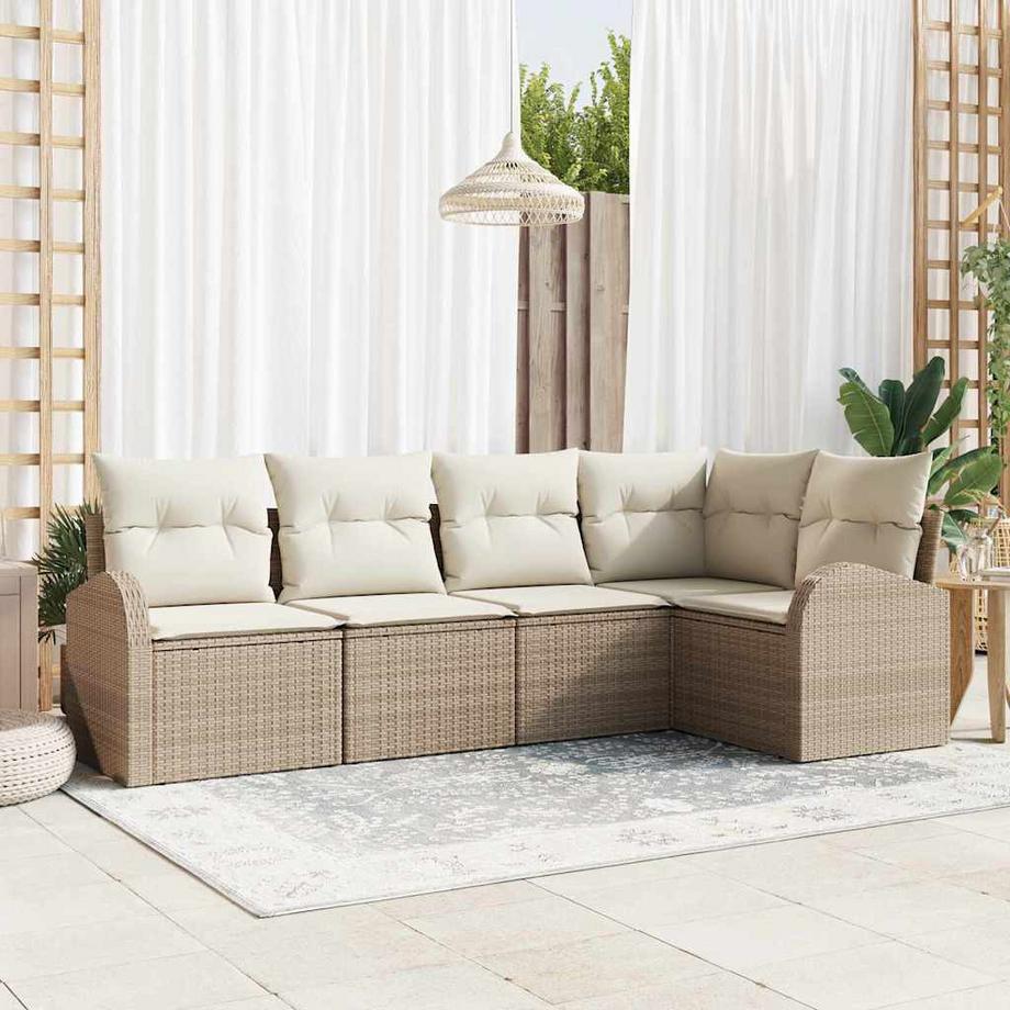 VidaXL Canapé de jardin poly rattan  