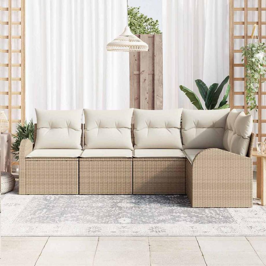 VidaXL Canapé de jardin poly rattan  