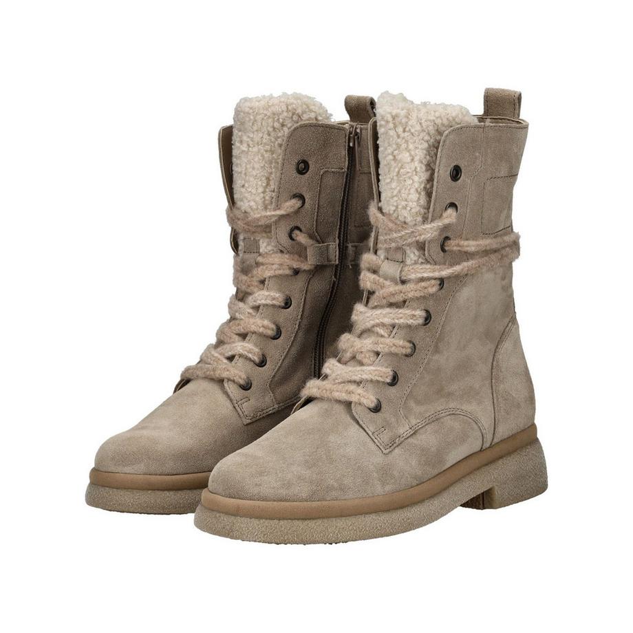 Gabor Bottines à lacets avec doublure en fausse fourrure  