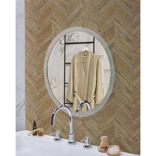 Beliani LED-Badezimmer-Spiegel aus Kunststoff Modern YSER  