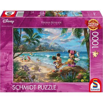 Puzzle Mickey & Minnie in Hawaii (1000Teile)