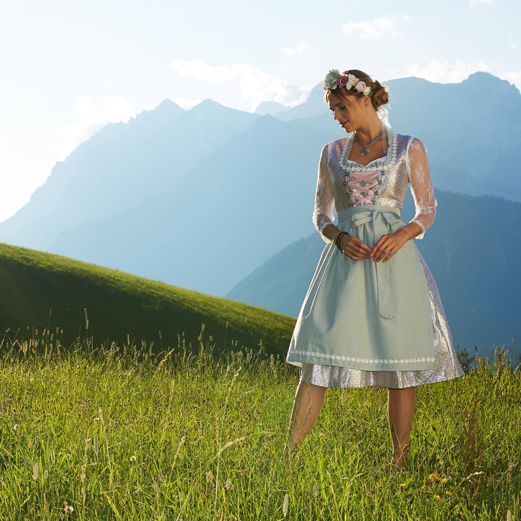 Tectake  Frauenkostüm Midi-Dirndl Oberammergau 