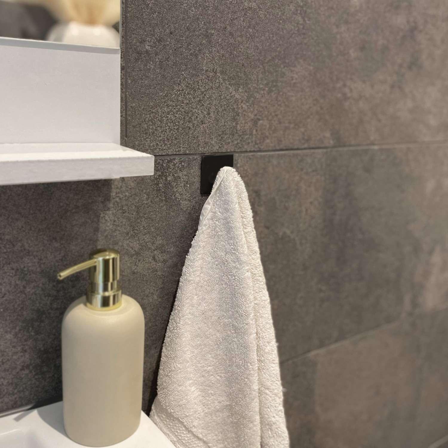 Intirilife 4x Handtuchhalter Handtuchhaken selbstklebend  