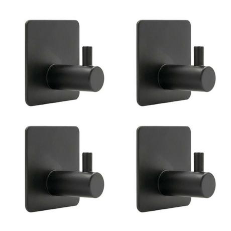 Intirilife 4x Handtuchhalter Handtuchhaken selbstklebend  