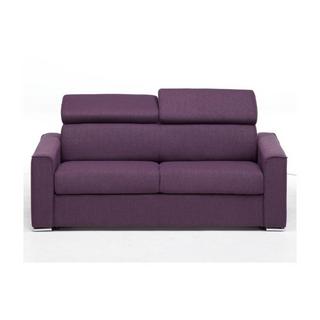LINEA SOFA Schlafsofa 3Sitzer Stoff VIZIR Violett Liegefläche 1Matratzen  