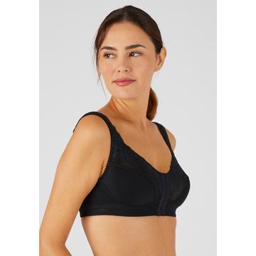 Soutien-gorge sans armatures, ouvert devant.