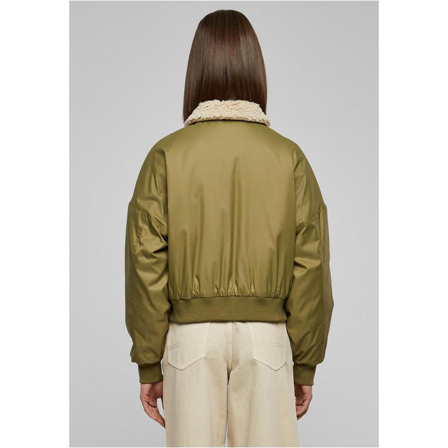 URBAN CLASSICS Bomberjacke mit Sherpa Kragen  