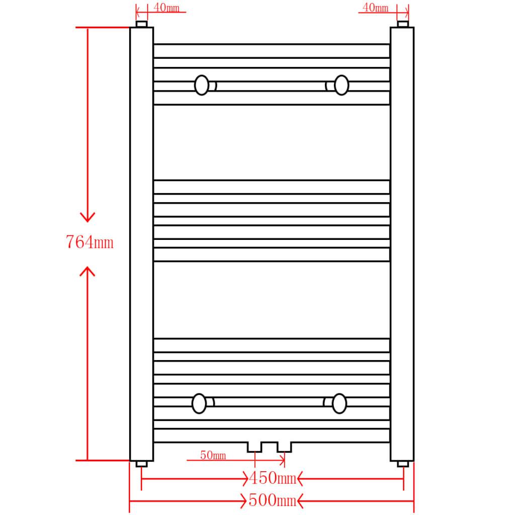 VidaXL Radiateur sèche-serviettes  