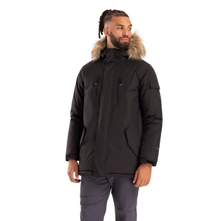 Trespass Veste Imperméable Avec Capuche À Bord Duveteux Amovible Alexsander  