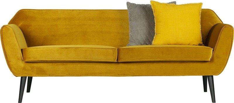 mutoni Sofa Rocco Samt ocker 187  