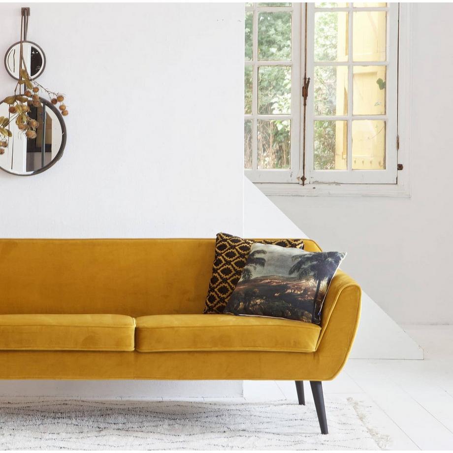 mutoni Canapé Rocco velours ocre 187  