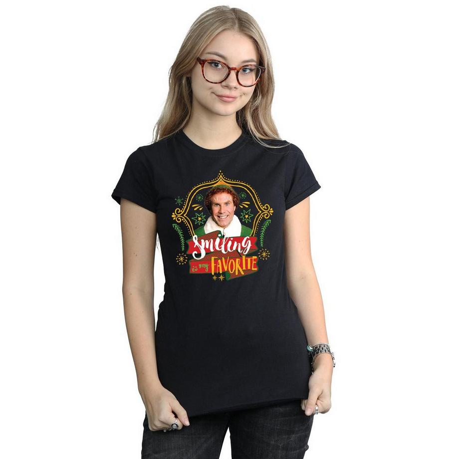 Elf Smiling Is My Favorite T-Shirt  