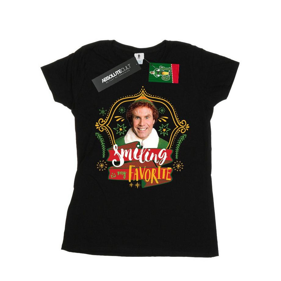 Elf Smiling Is My Favorite T-Shirt  