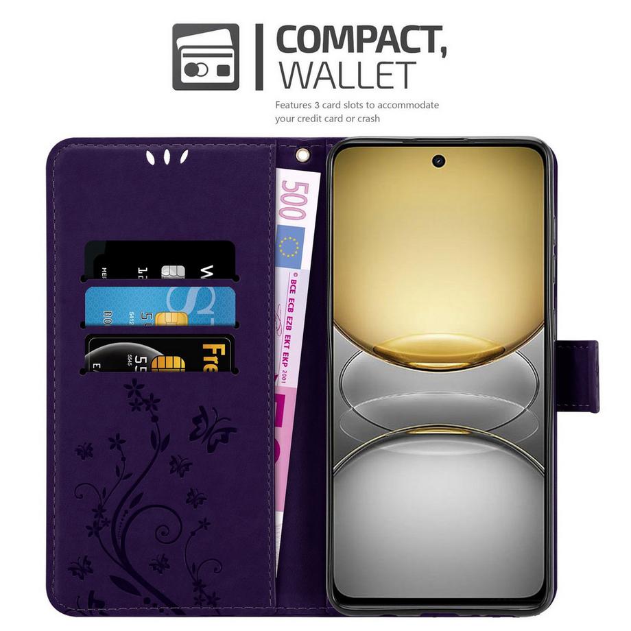Cadorabo  Coque pour Realme C75 fleurs etui 