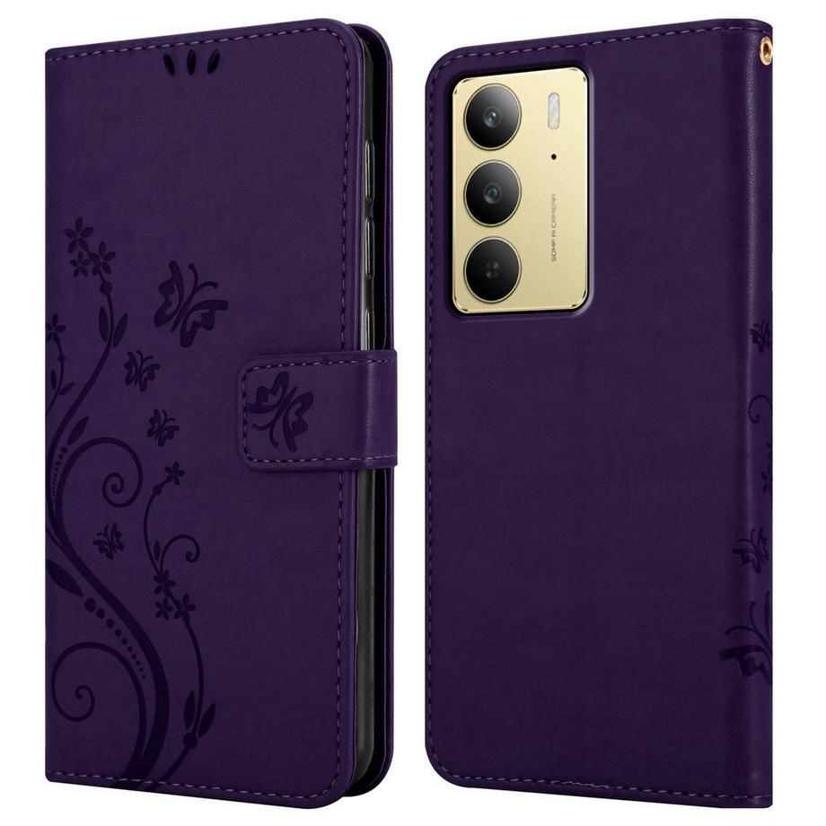 Cadorabo  Coque pour Realme C75 fleurs etui 