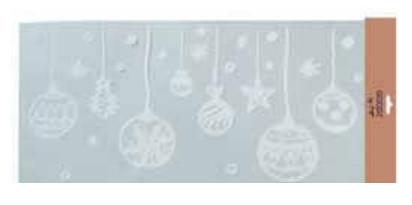 INGES CHRISTMAS DECOR  Inge‘s Christmas Decor 700001623 sticker decorativi Plastica Argento, Bianco 12 pz 