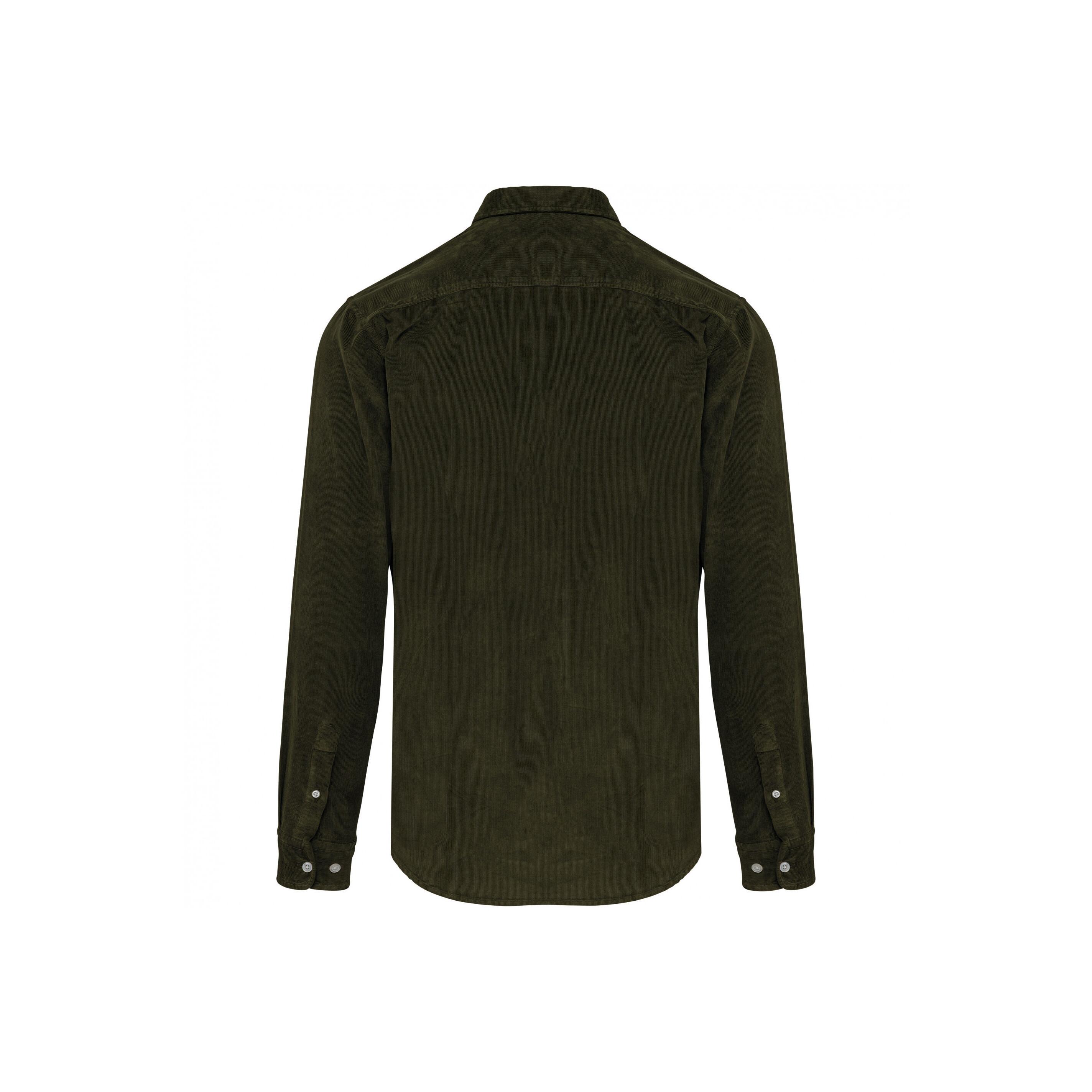 Kariban Langärmeliges Cord-Überhemd  