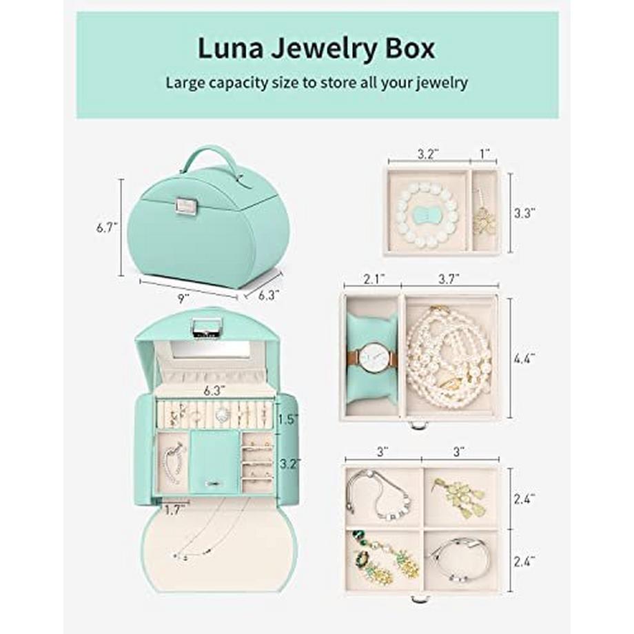 Only-bags.store  Romanisches Schmuckkasten Schmuckbox mit 2 Schubladen 