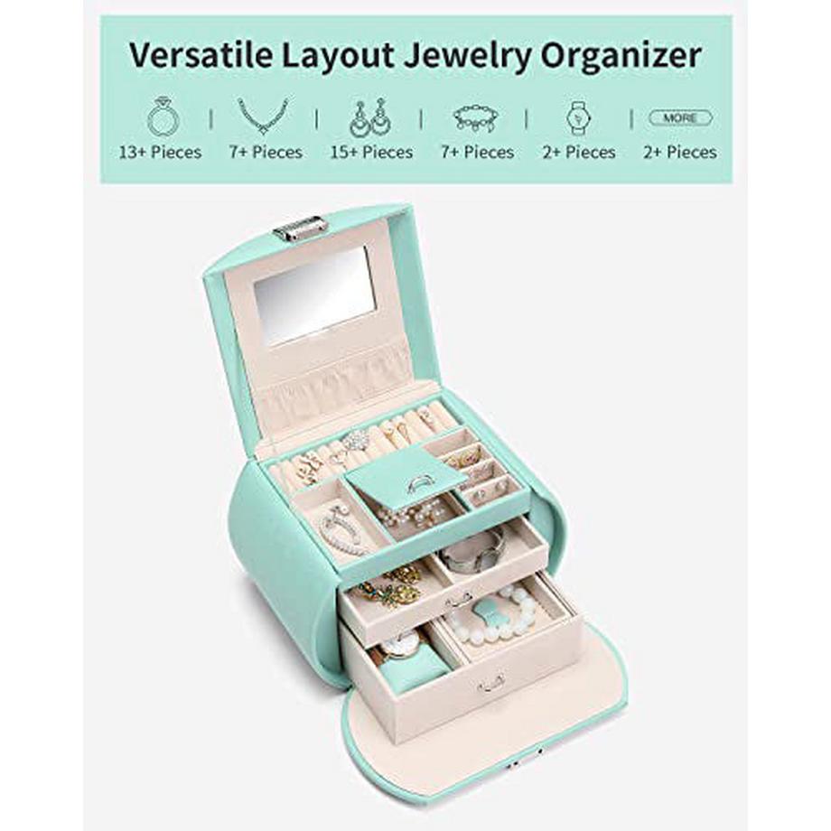 Only-bags.store  Romanisches Schmuckkasten Schmuckbox mit 2 Schubladen 