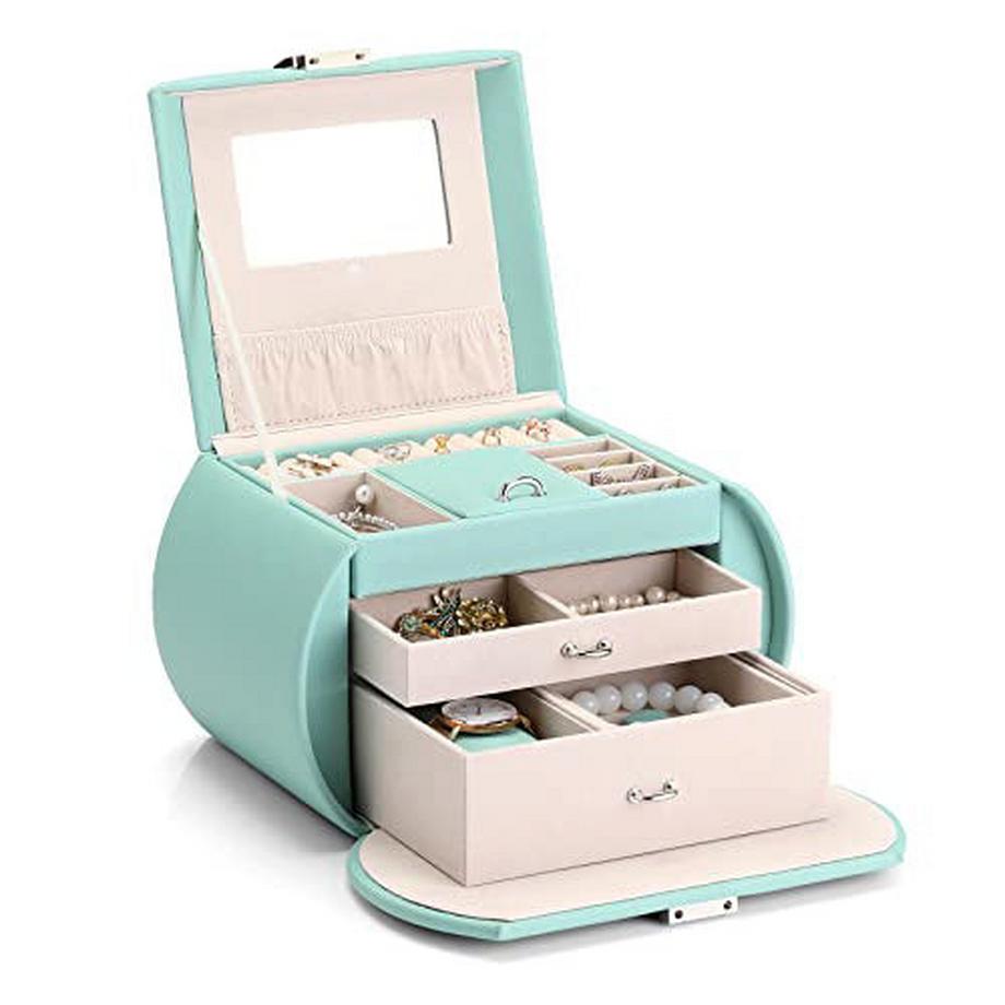 Only-bags.store  Romanisches Schmuckkasten Schmuckbox mit 2 Schubladen 