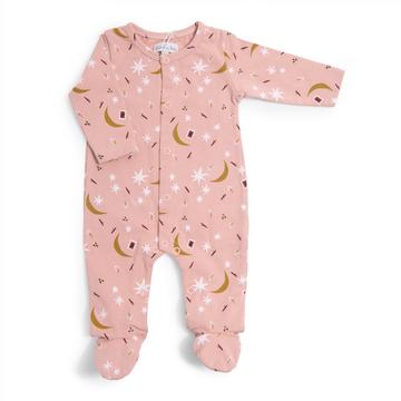 Pyjama 1m jersey rose étoiles, Après la pluie, Moulin Roty