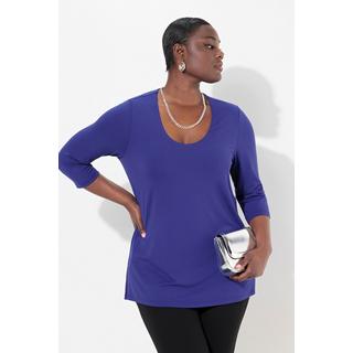 Ulla Popken Maglia Scollo Ampio Maniche 3/4  