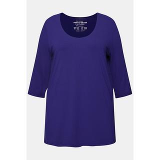 Ulla Popken Maglia Scollo Ampio Maniche 3/4  