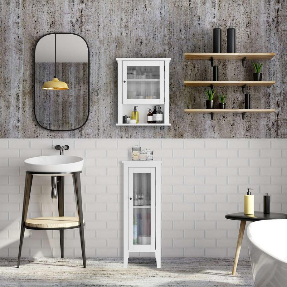 Northix Badezimmer-Wandschrank, 3 Regale  