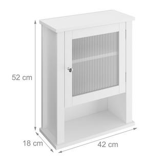 Northix Armoire murale de salle de bain, 3 étagères  
