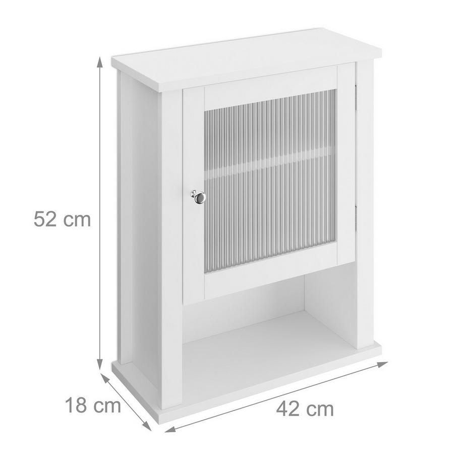 Northix Badezimmer-Wandschrank, 3 Regale  