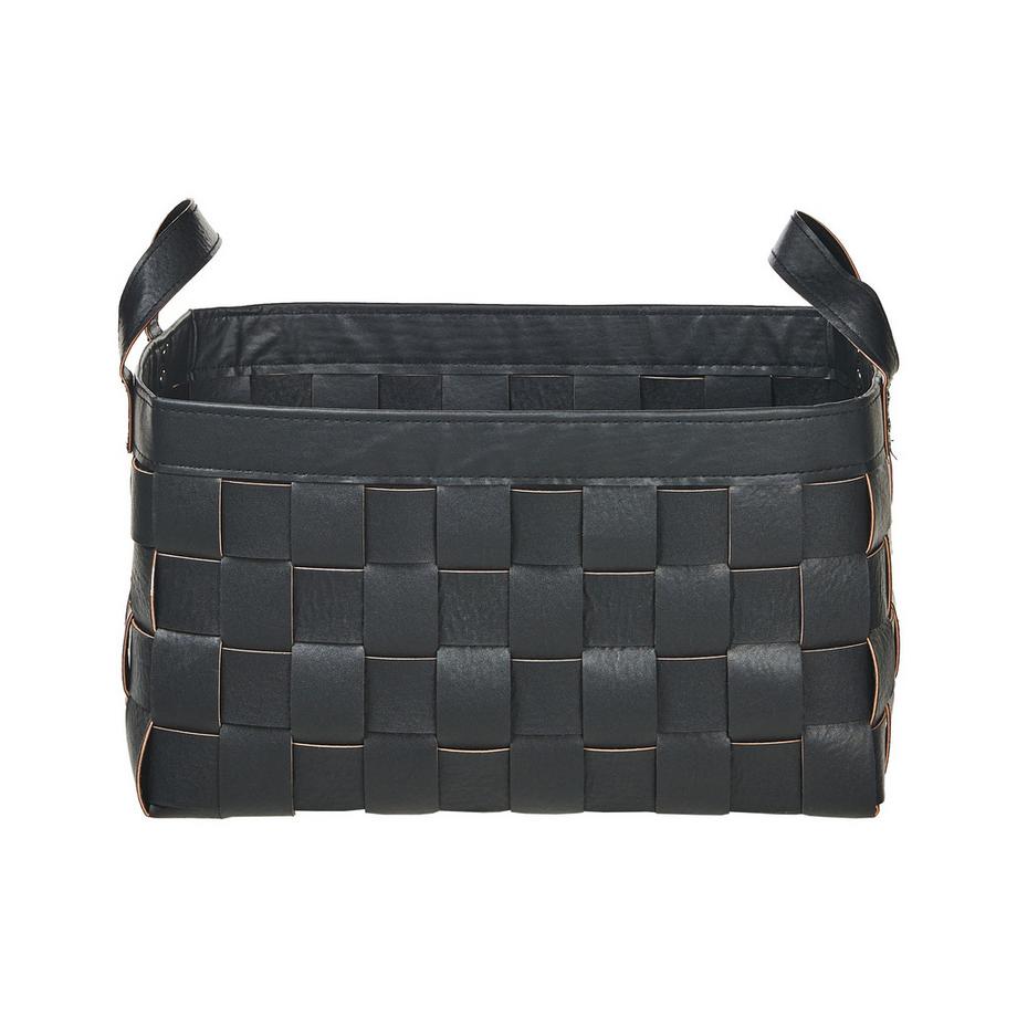 Beliani Korb, Büroaccessoires aus Kunstleder Retro SIPPAR  