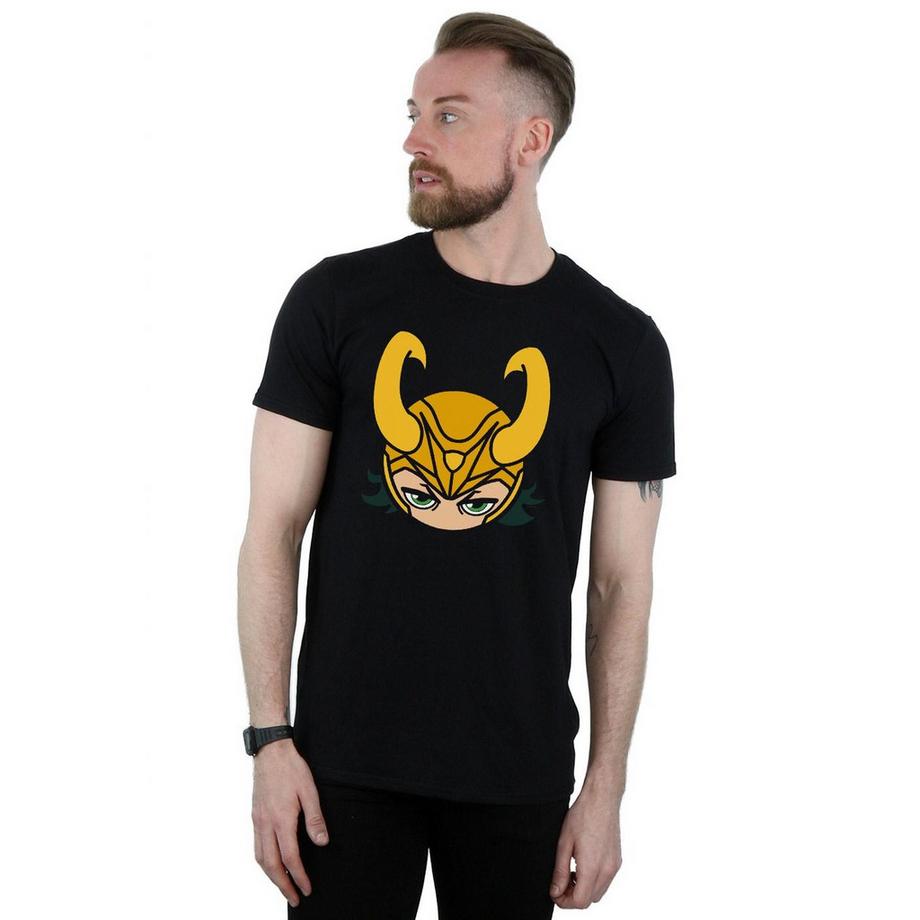 MARVEL Loki Casco Stampa Grafica T-Shirt  