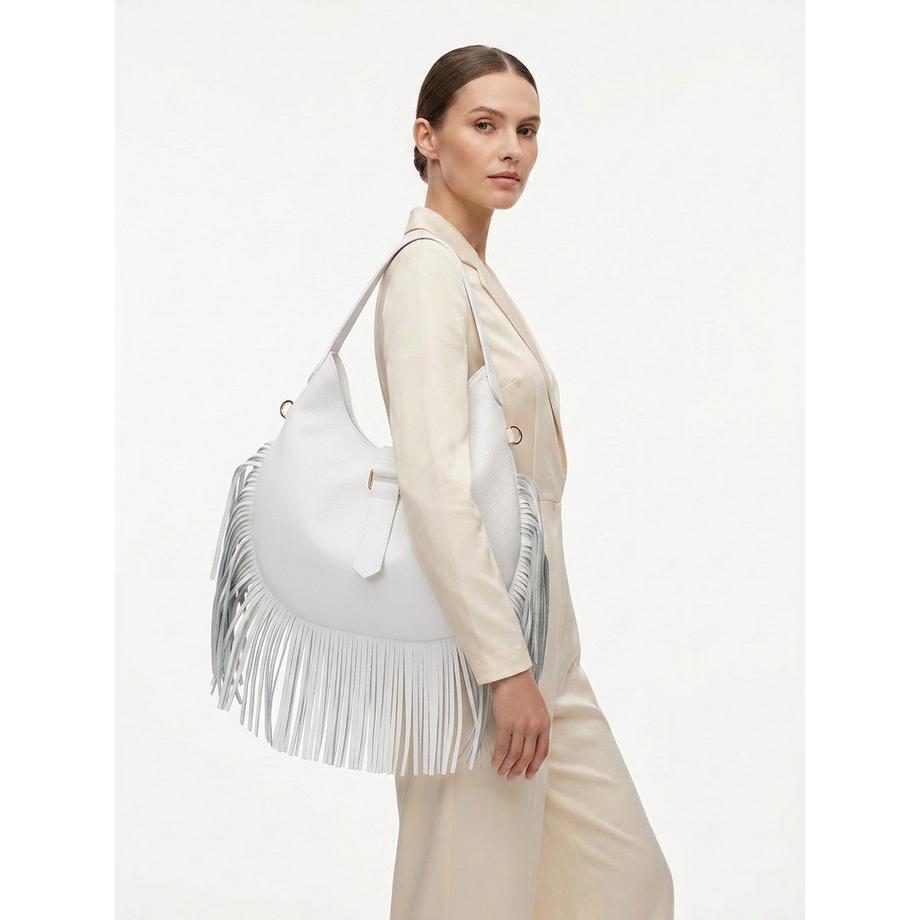 Chiara Ferretti Borsa hobo con frange  