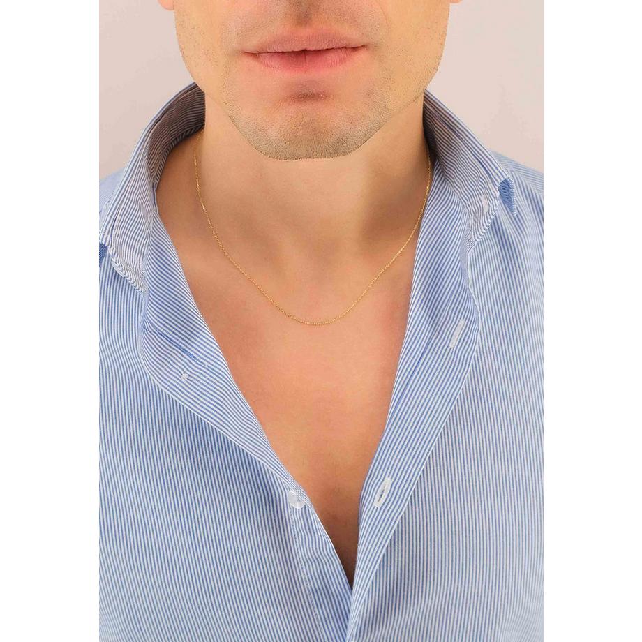 MUAU Schmuck  Collier Anker Gelbgold 750, 0.9mm, 40cm 