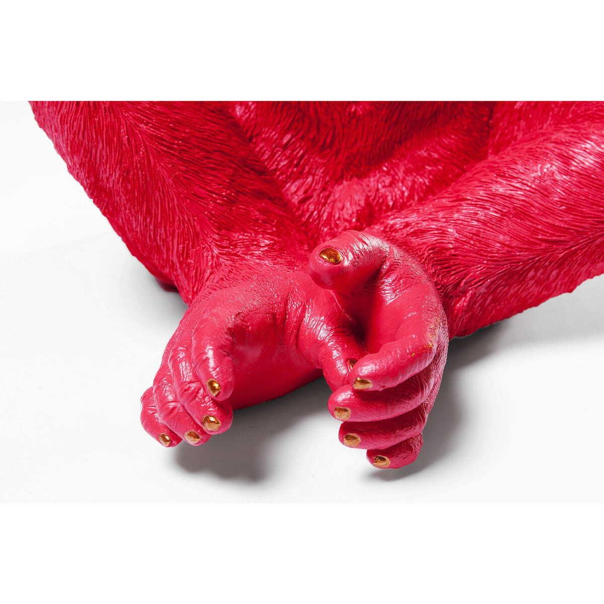 KARE Design Tirelire Monkey Kikazaru Red  