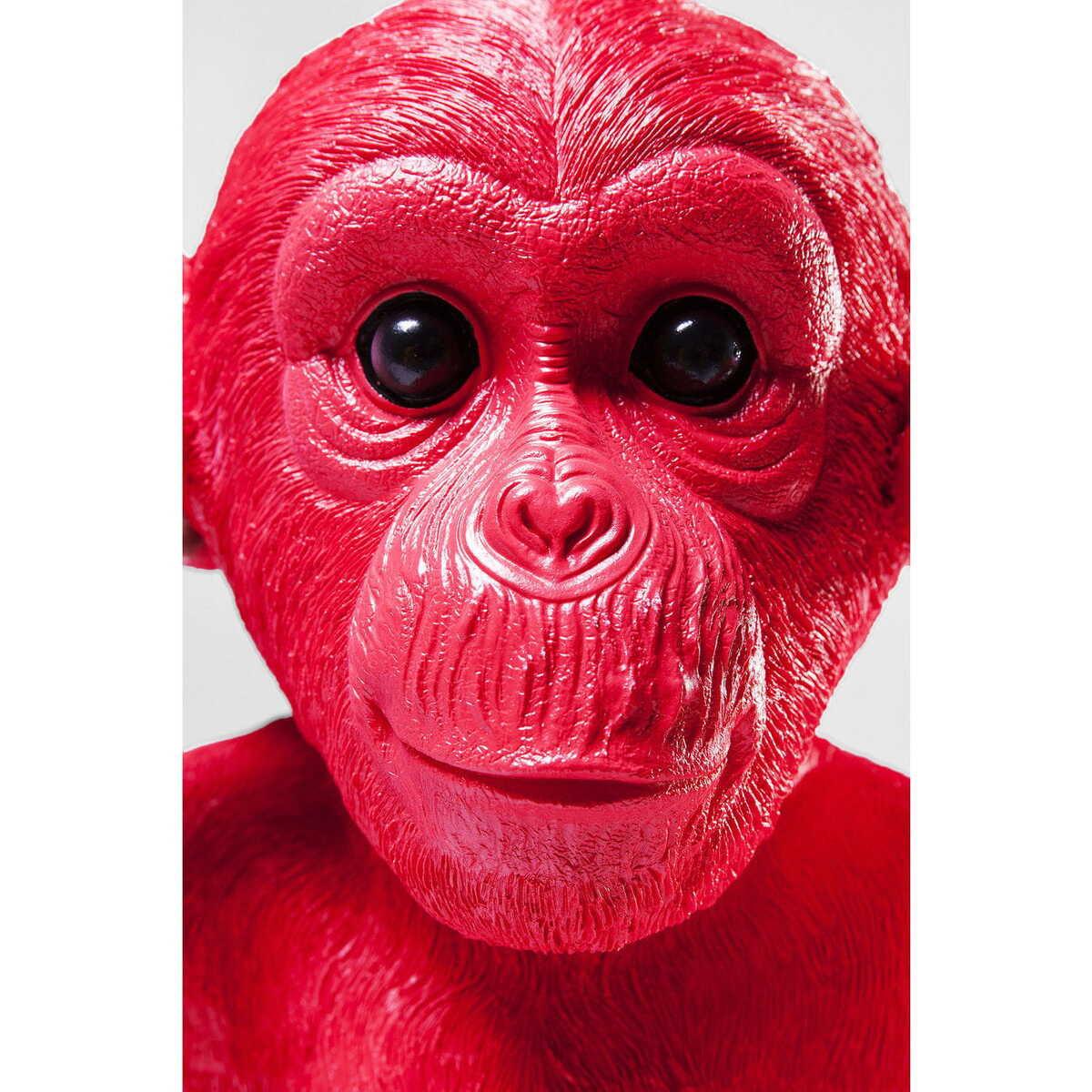 KARE Design Spardose Monkey Kikazaru Red  