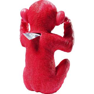 KARE Design Tirelire Monkey Kikazaru Red  