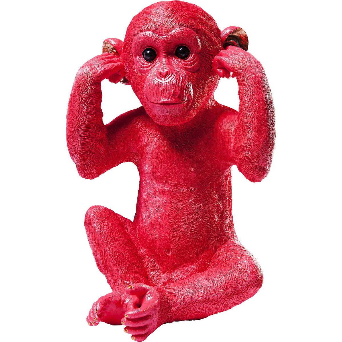 KARE Design Tirelire Monkey Kikazaru Red  