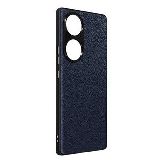 Avizar  Cover Honor 70 in pelle blu scuro 