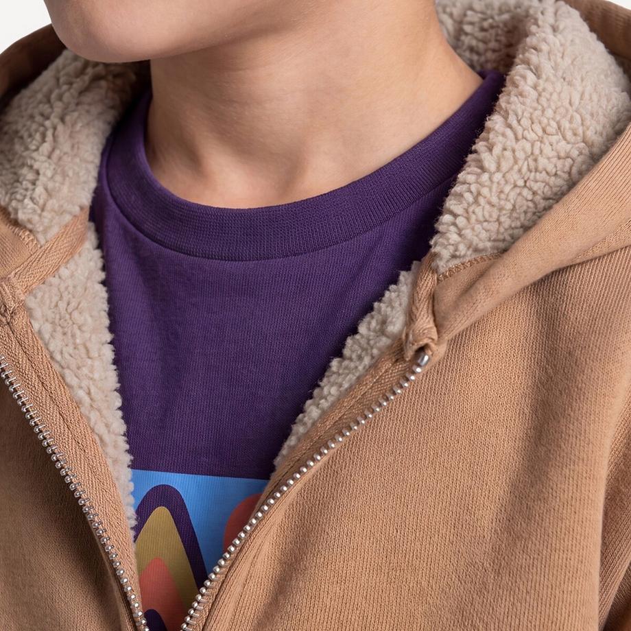 La Redoute Collections  Sweatshirt mit Reissverschluss und Kapuze 