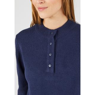 Damart  Pull col montant, maille jersey souple. 