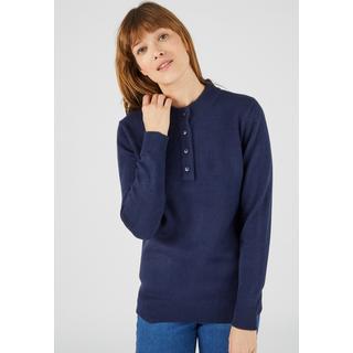 Damart  Pull col montant, maille jersey souple. 