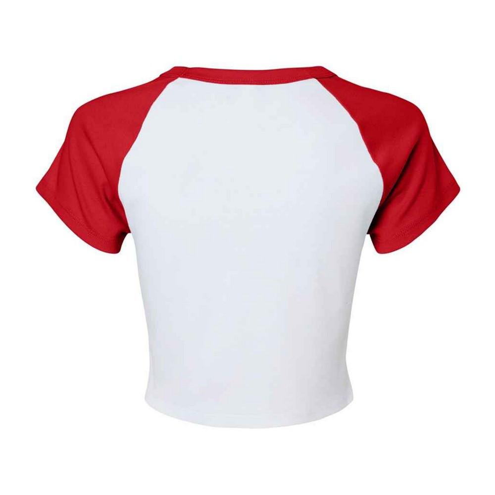 Bella + Canvas T-shirt corta a maniche raglan  