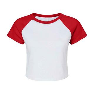 Bella + Canvas T-shirt corta a maniche raglan  