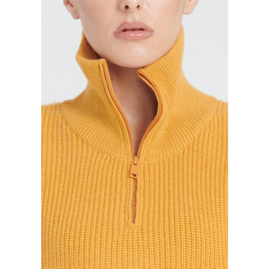 Studio Cashmere8 ZAYA 1 Col Montant Zippé 4 Fils Cachemire  