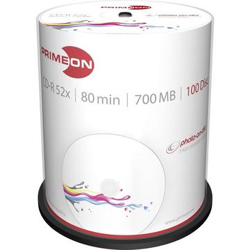 Primeon CD-R 700MB 52x Photo-on-Disc 100er Cakebox