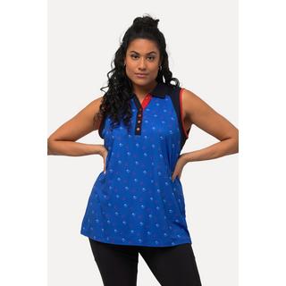 Ulla Popken Golfherz Slim ärmelloses schnelltrocknendes Polotop  