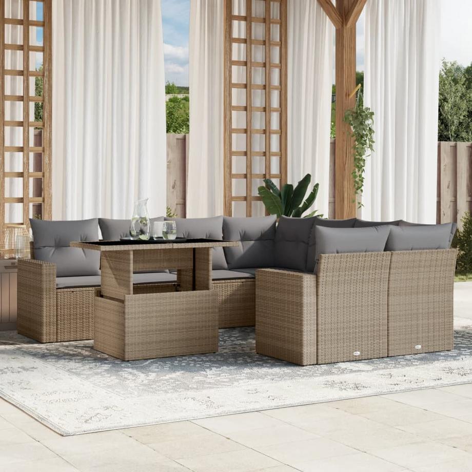 VidaXL Garten sofagarnitur poly-rattan  