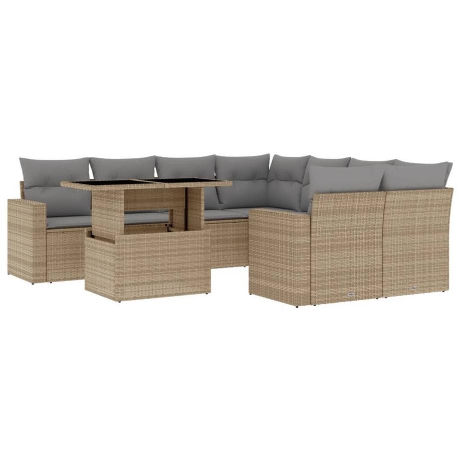 Garten sofagarnitur poly-rattan