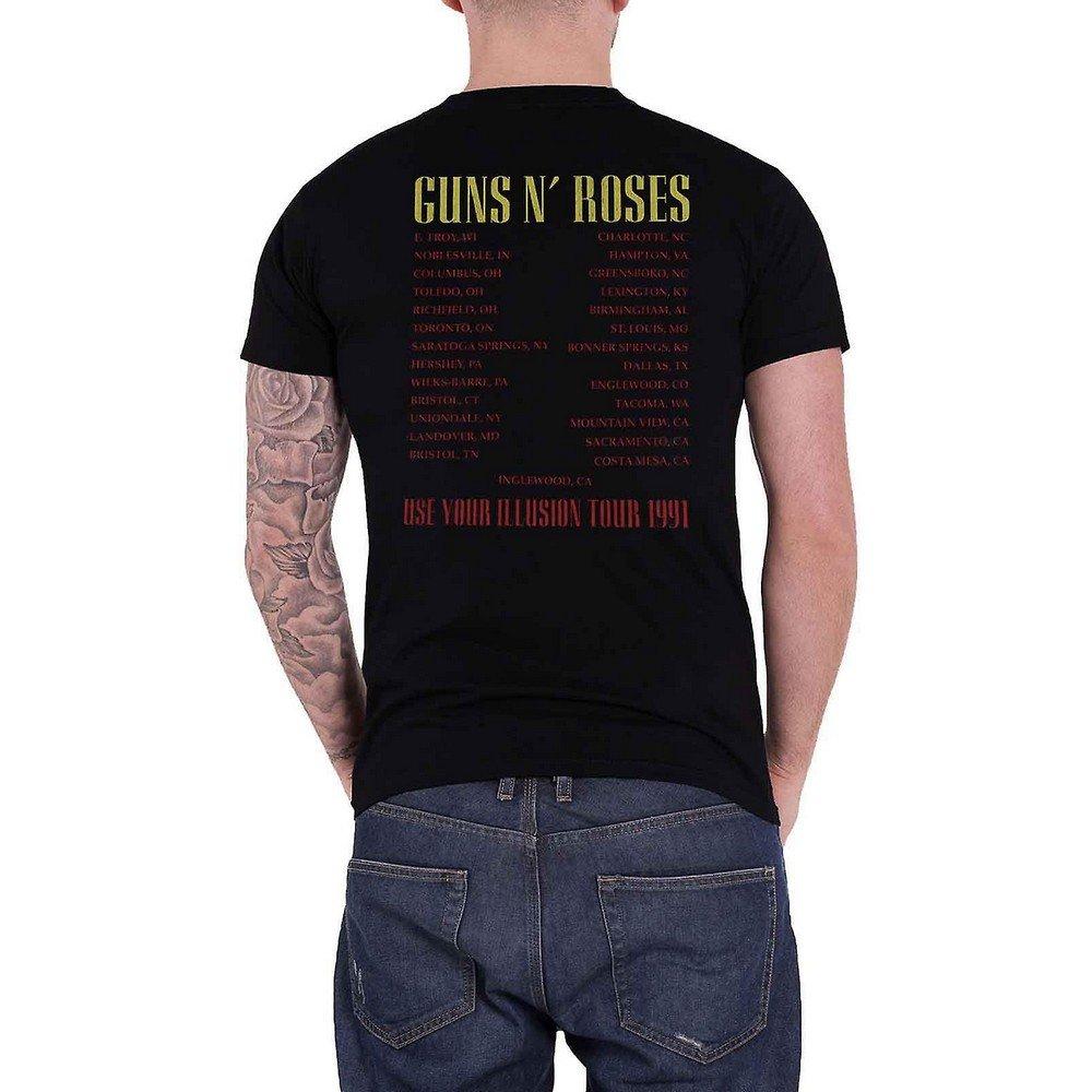 Guns N Roses  Skull Circle TShirt 